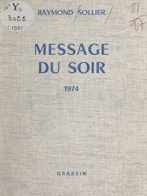 cover image of Message du soir